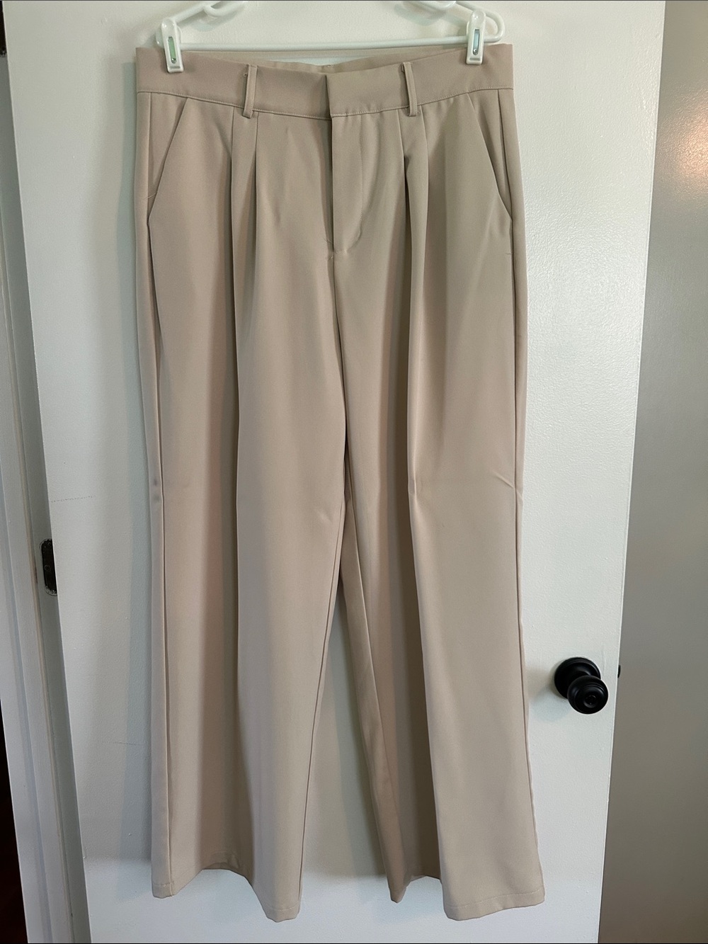 Unbranded women’s Classic Pleated Dress Pants - Beige